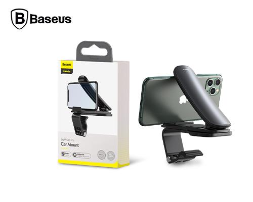 【Baseus】倍思大嘴Pro儀錶板手機支架-黑/銀